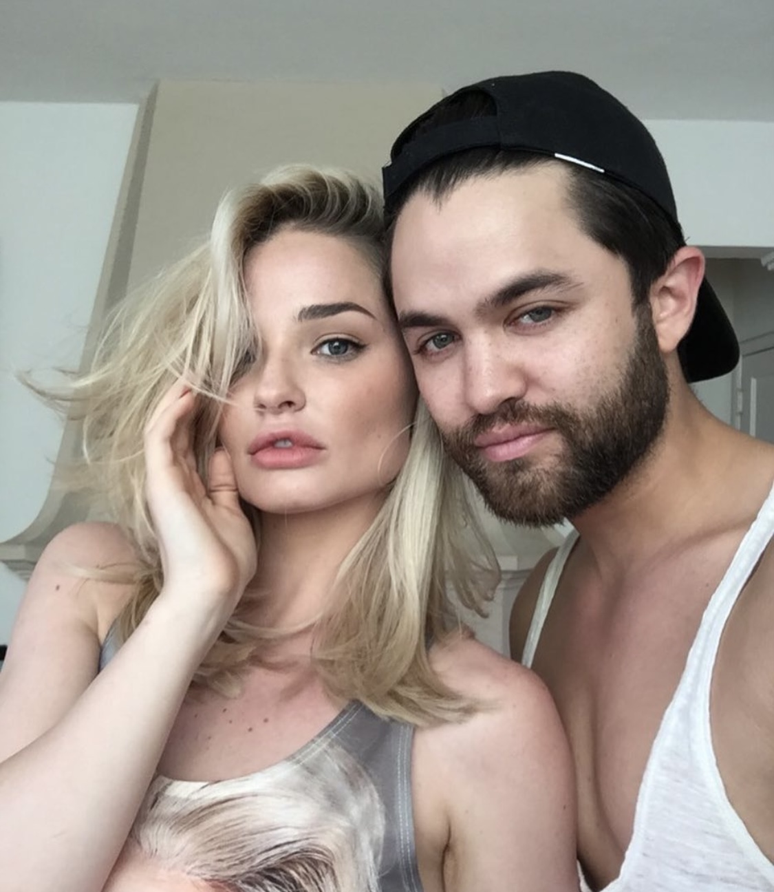 Carwin Brice with model — soft glam